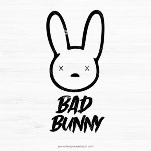 Bad Bunny SVG Perfect for creating unique Bunny designs for your Easter Day cards