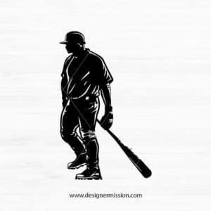 Baseball Silhouette V.14