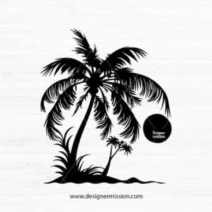 Beach palm tree V.4