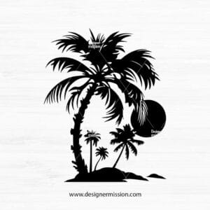 Beach palm tree V.5