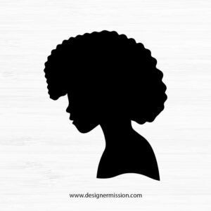 Black Woman Silhouette V.12