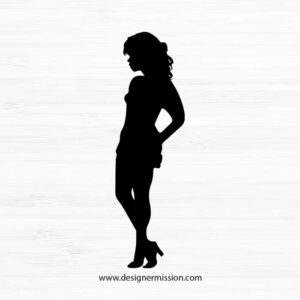 Black Woman Silhouette V.5