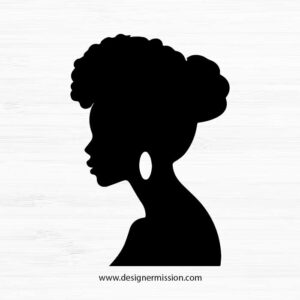 Black Woman Silhouette V.8