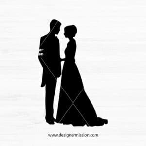 Bride And Groom Silhouette V.1