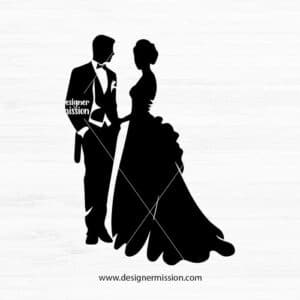 Bride And Groom Silhouette V.2