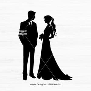 Bride And Groom Silhouette V.3