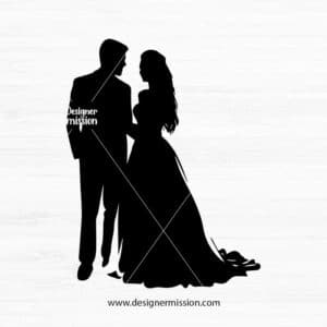Bride And Groom Silhouette V.4