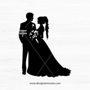 Bride And Groom Silhouette V.5