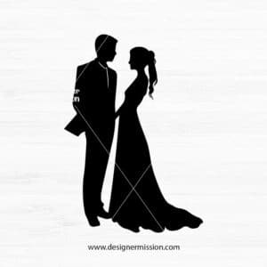 Bride And Groom Silhouette V.6