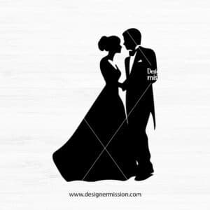 Bride And Groom Silhouette V.9