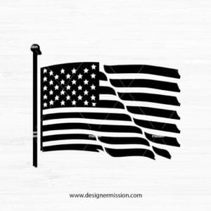 American Flag Silhouette V.2