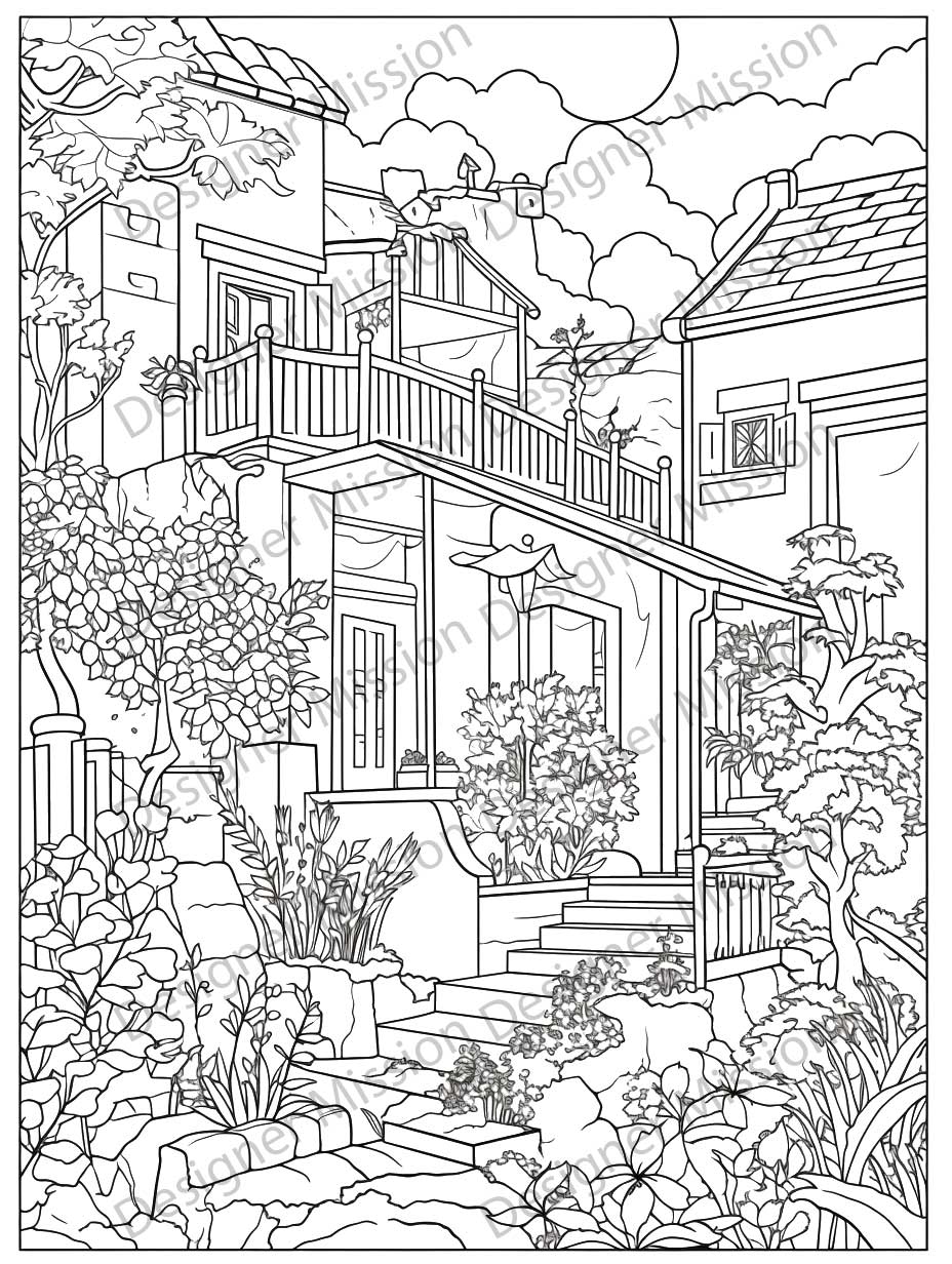 Aesthetic Coloring Page For Adults