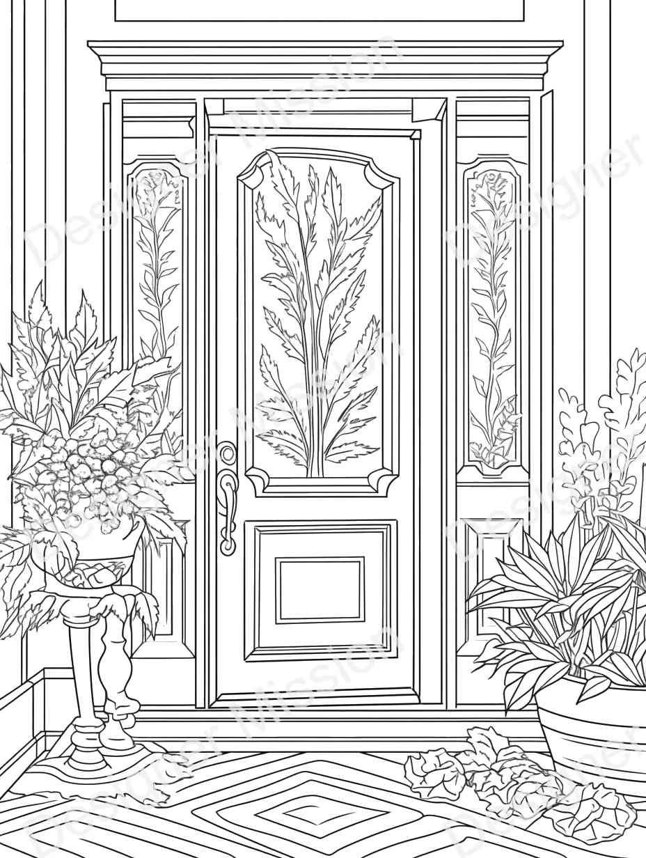 Aesthetic Coloring Page For Adults - 42588
