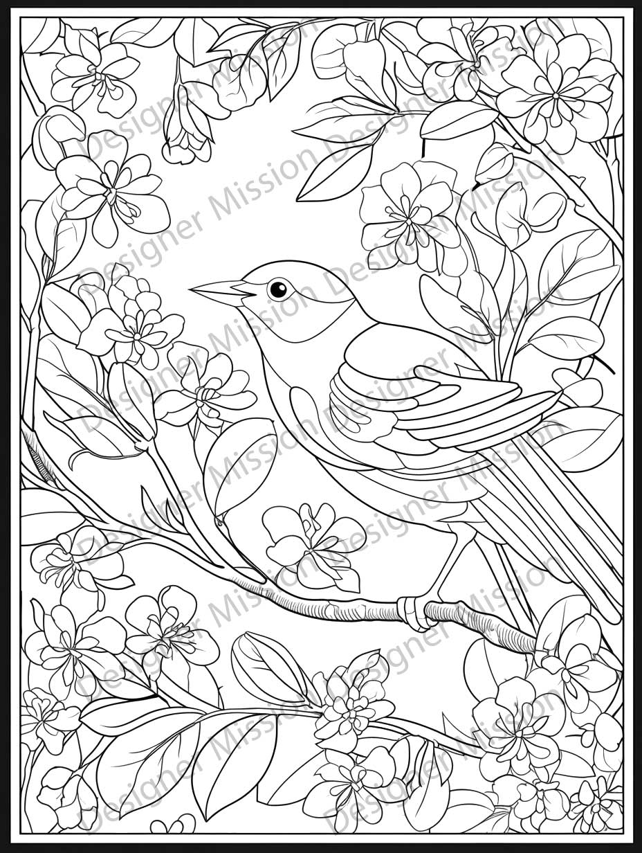 Aesthetic Coloring Page For Adults