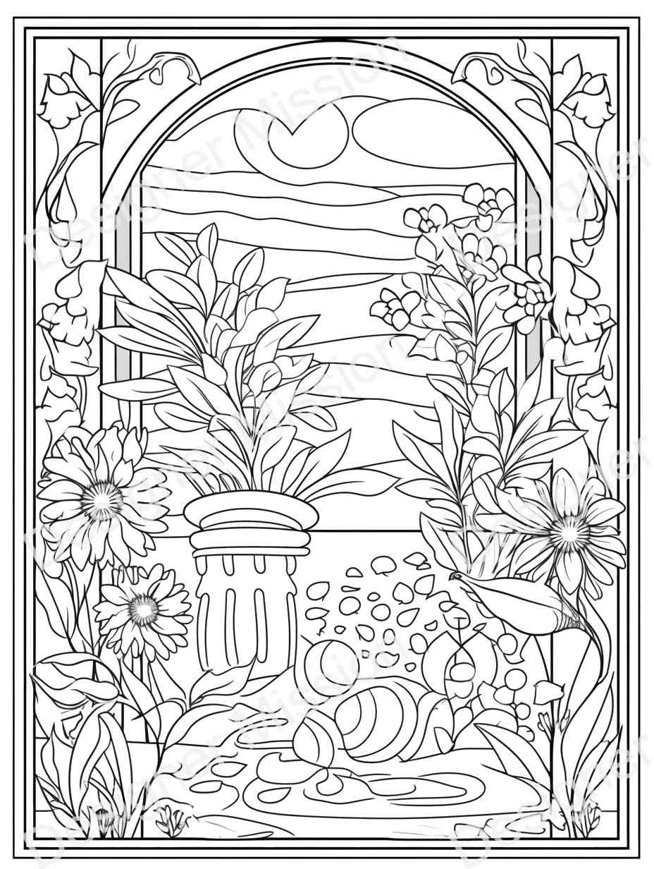 Aesthetic Coloring Page For Adults - 44743
