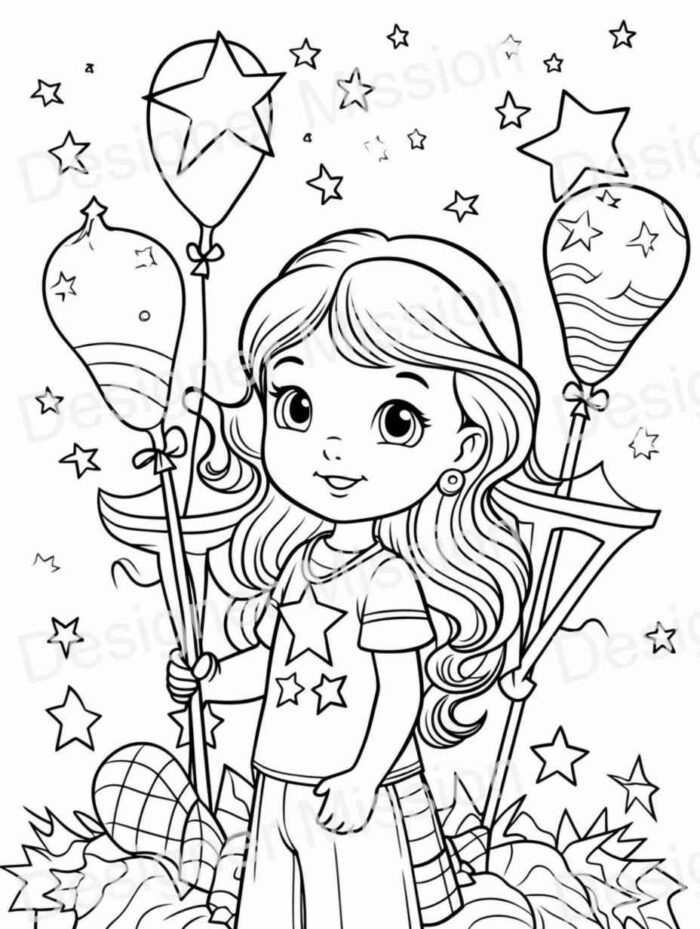 4th of july Coloring Page For Kids