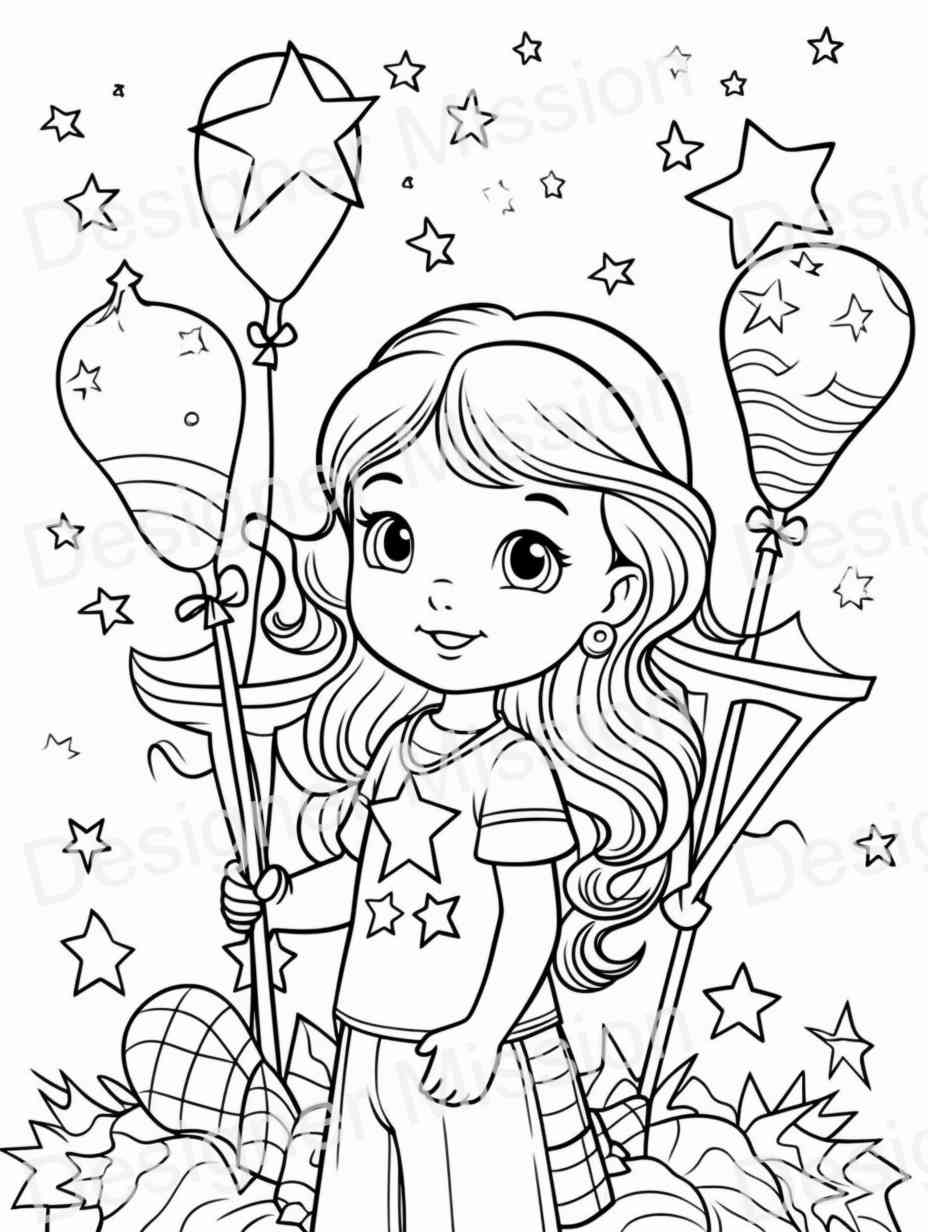 4th of july Coloring Page For Kids