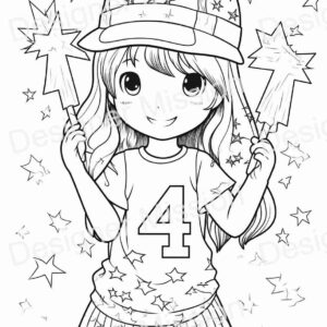 4th of july Coloring Page For Kids