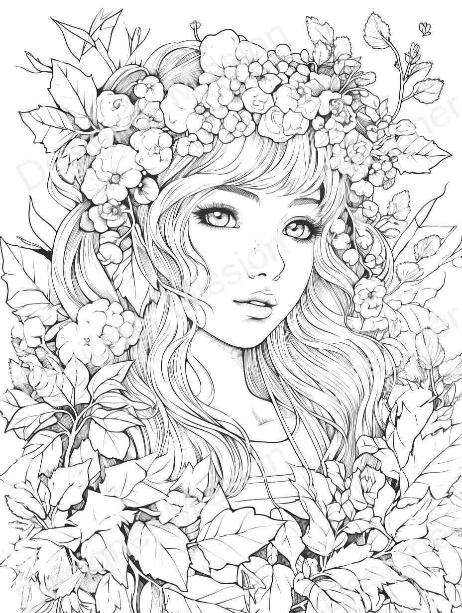 aesthetic coloring pages adults