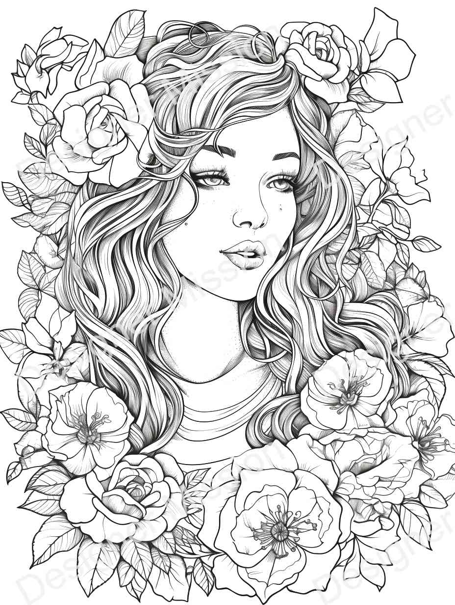 aesthetic coloring pages adults