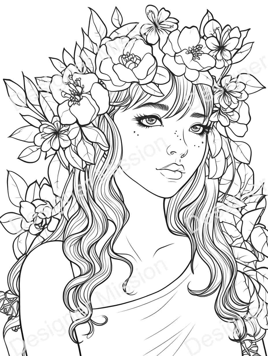 aesthetic coloring pages adults