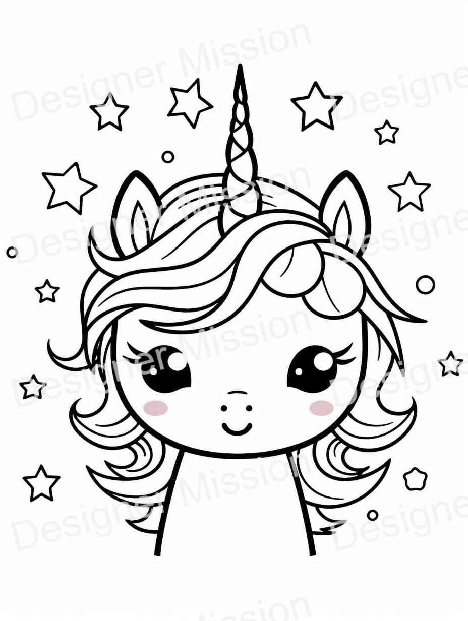 unicorn coloring pages