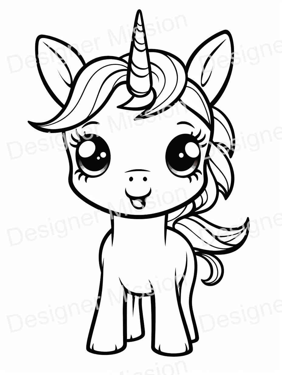 unicorn coloring pages
