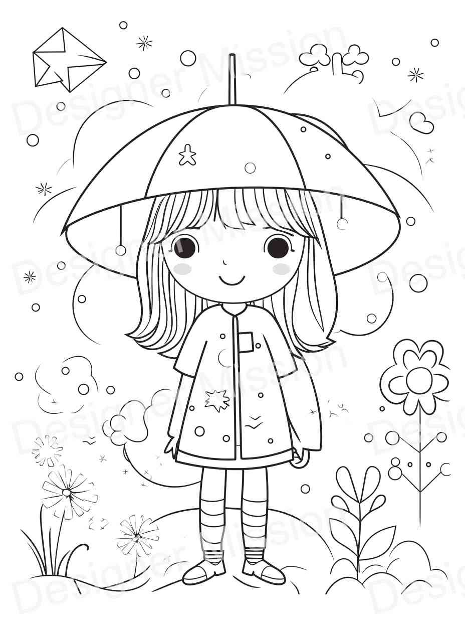 aesthetic coloring pages kids