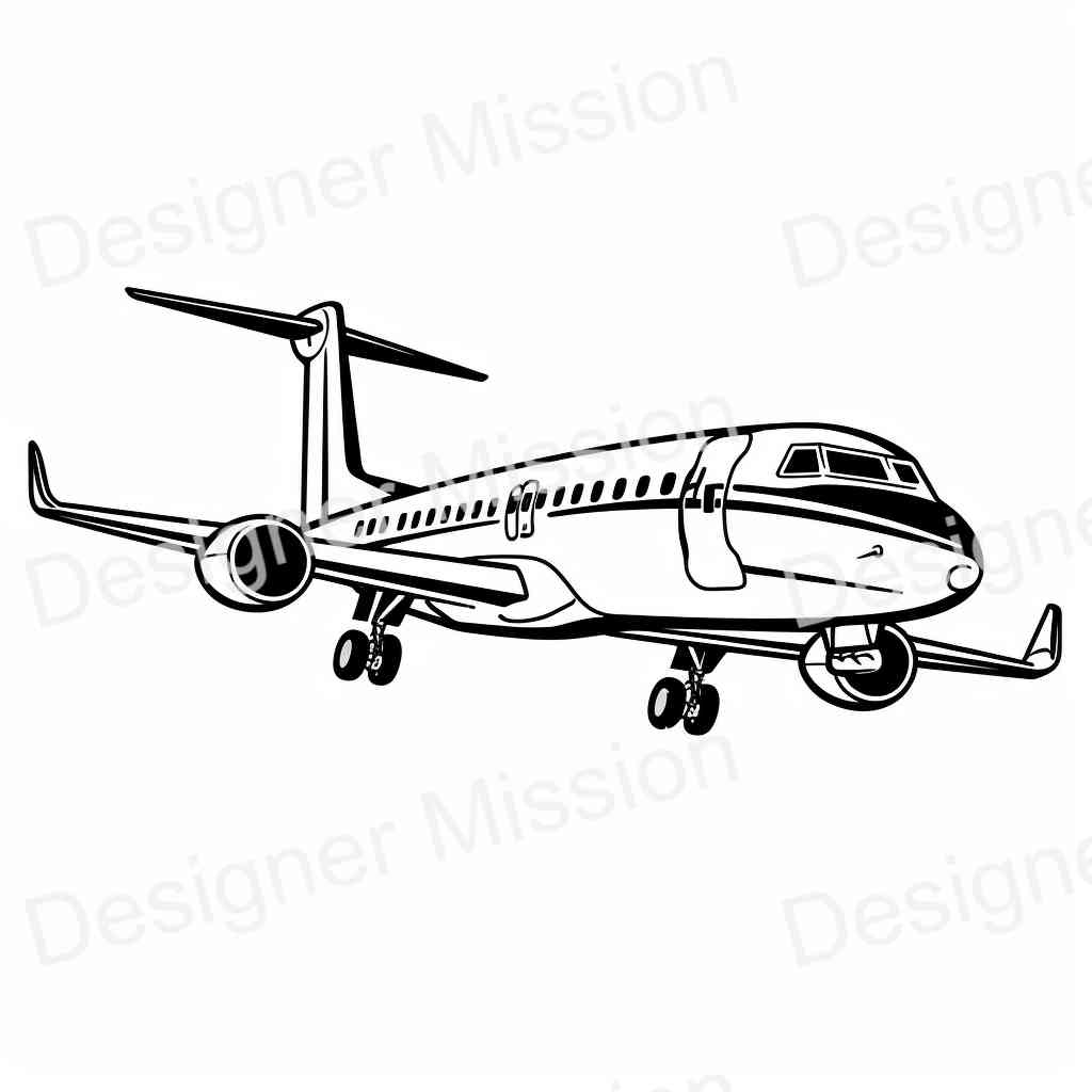 Airplane coloring pages For Kids & Adults