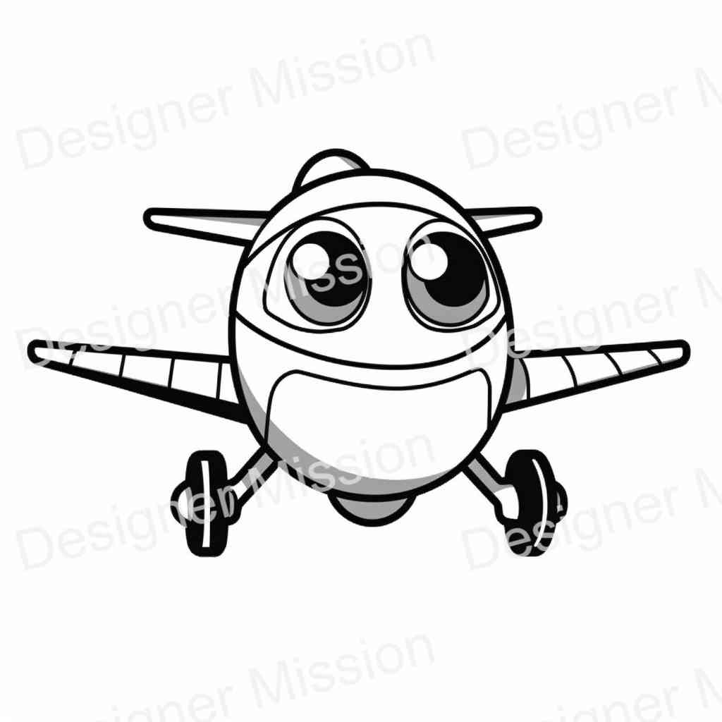 Airplane coloring pages For Kids & Adults