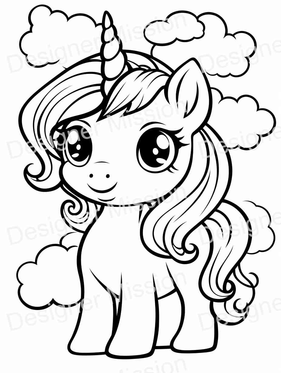 unicorn coloring pages