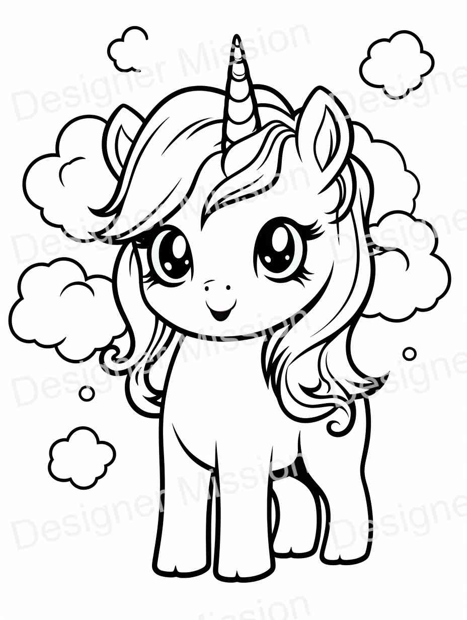 unicorn coloring pages