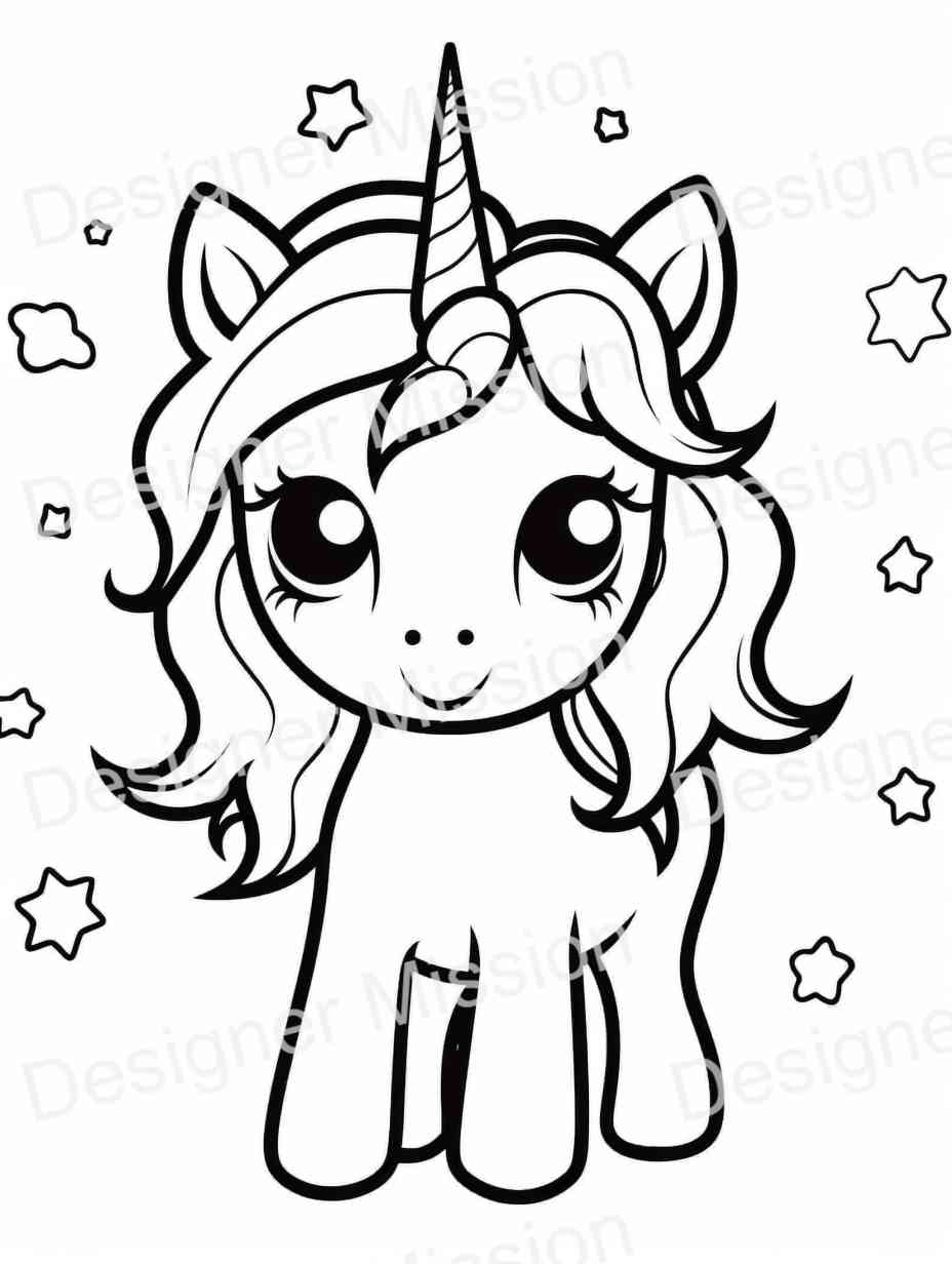 unicorn coloring pages