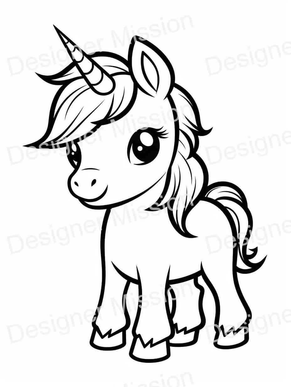 unicorn coloring pages