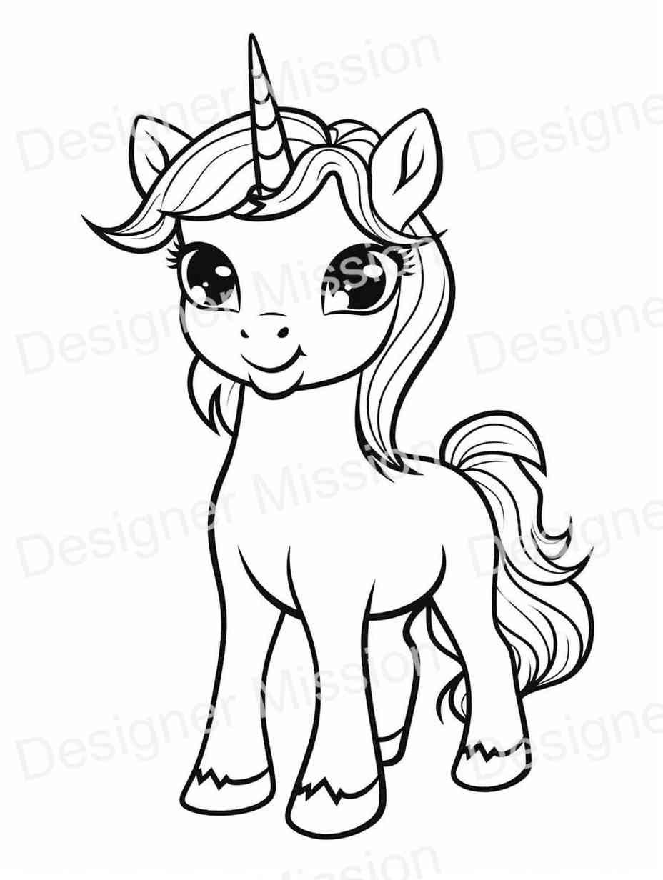 unicorn coloring pages