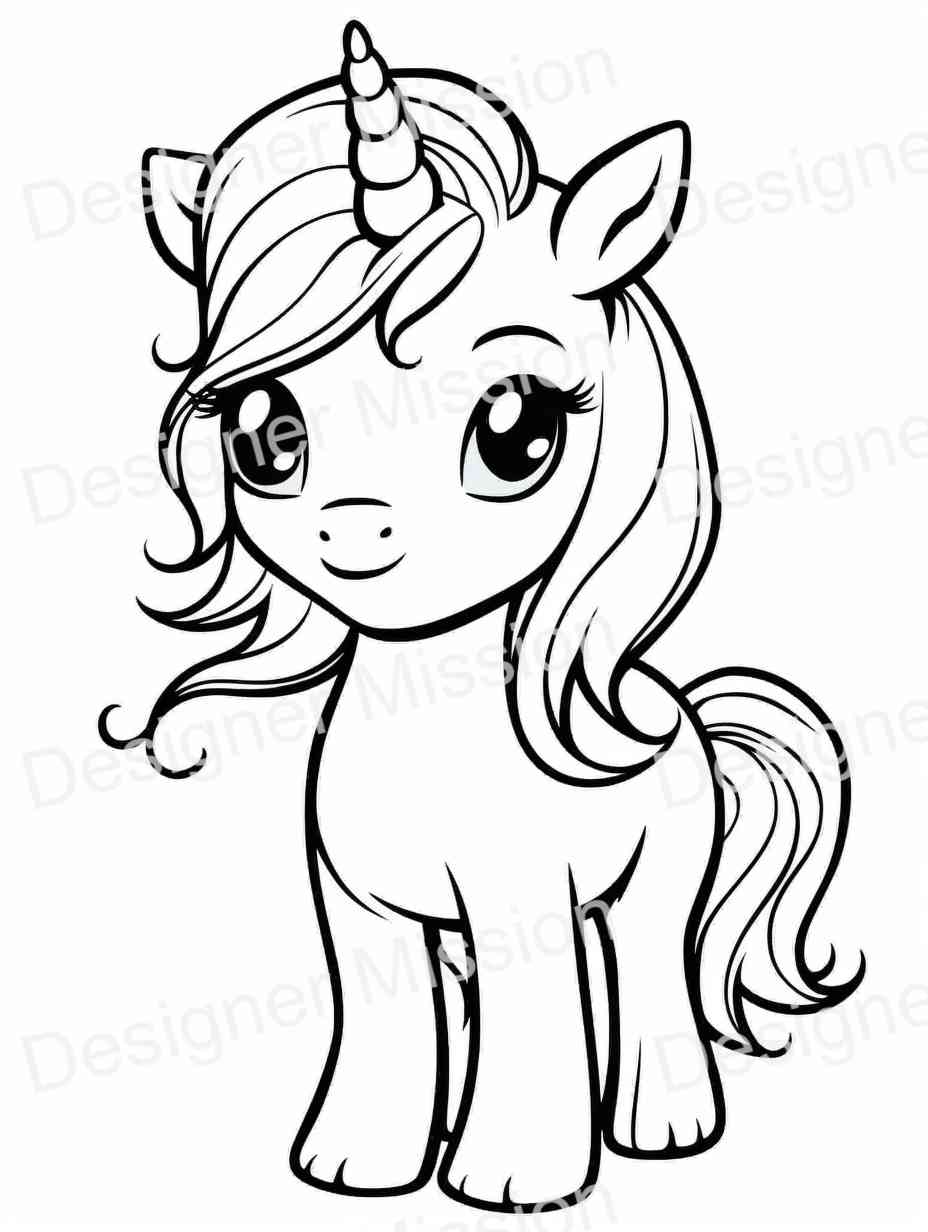 unicorn coloring pages