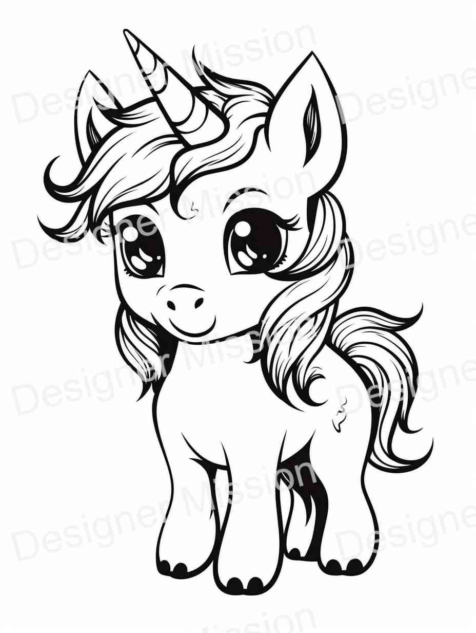 unicorn coloring pages