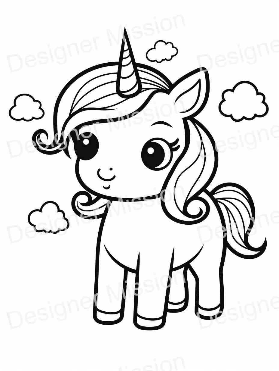unicorn coloring pages