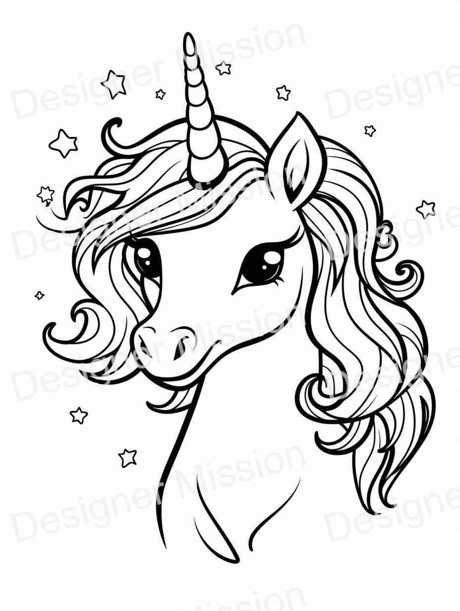 unicorn coloring pages
