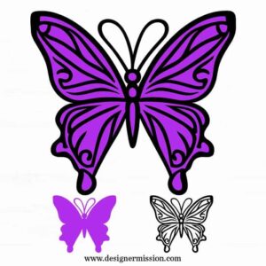 Layerd Butterfly SVG