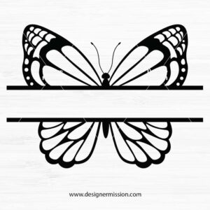 Split Butterfly SVG