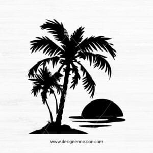 Beach palm tree V.1