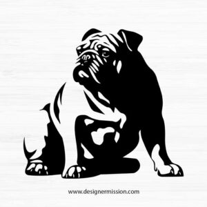 bulldog silhouette V.5