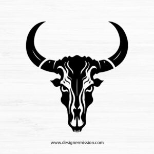 cow skull SVG