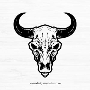 cow skull SVG