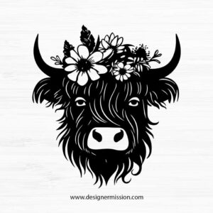 highland cow SVG
