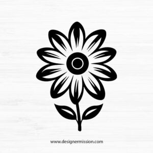 hippie flower SVG